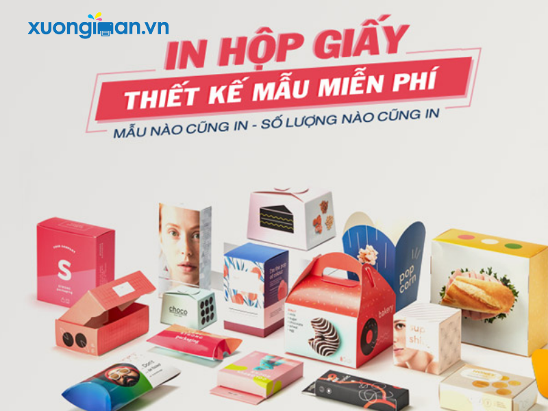 Dịch vụ in hộp giấy cho đa dạng sản phẩm, ngành nghề