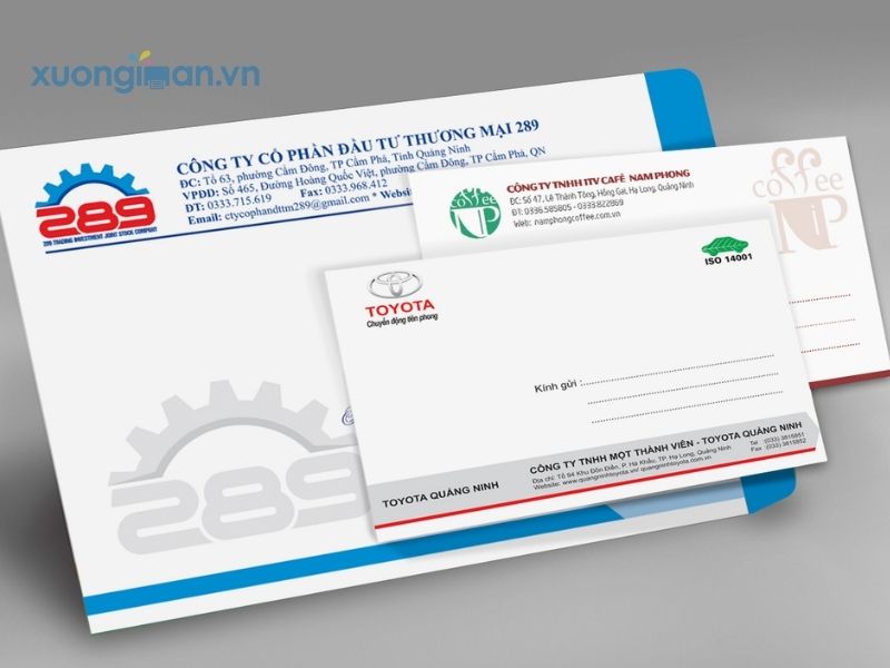 Đặt in phong bì công ty tại Xưởng In Ấn