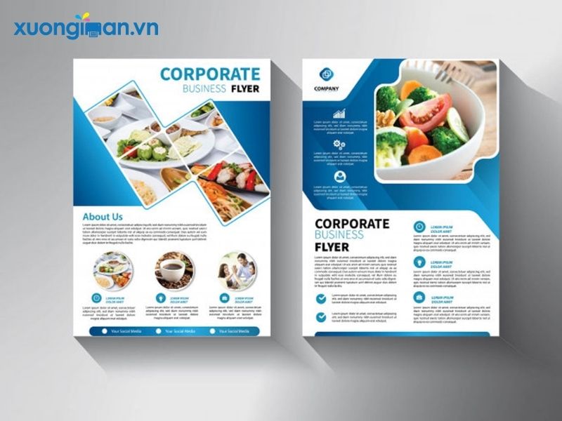In tờ rơi công ty đẹp, chuyên nghiệp, giá tốt, giao nhanh