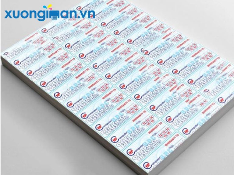 In tem bảo hành lấy ngay thiết kế miễn phí giao tận nơi