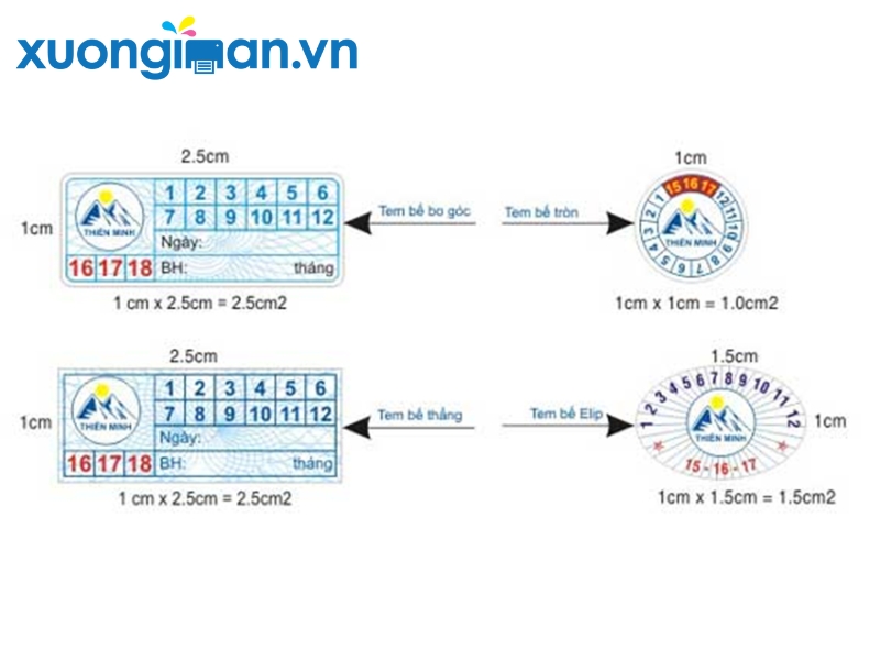 Thiết kế tem bảo hành đẹp bền màu giúp chống giả hiệu quả