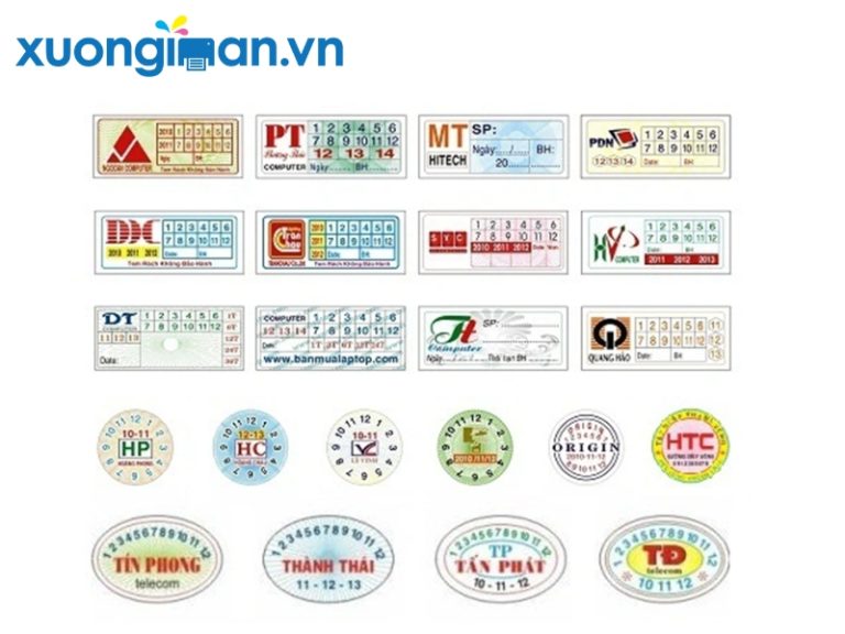 Thiết kế tem bảo hành đẹp bền màu giúp chống giả hiệu quả