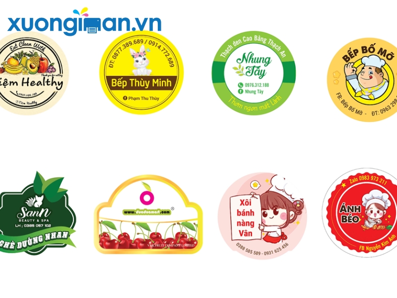Thiết kế và in tem nhãn đẹp bền màu cho mọi ngành hàng