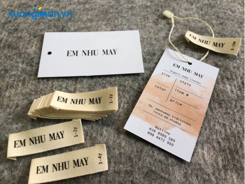 Công ty in tem nhãn mác quần áo chuyên nghiệp, uy tín tại Hà Nội
