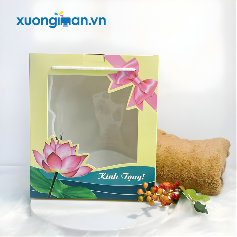 in hộp khăn mặt