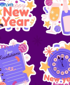 in tem chúc mừng năm mới