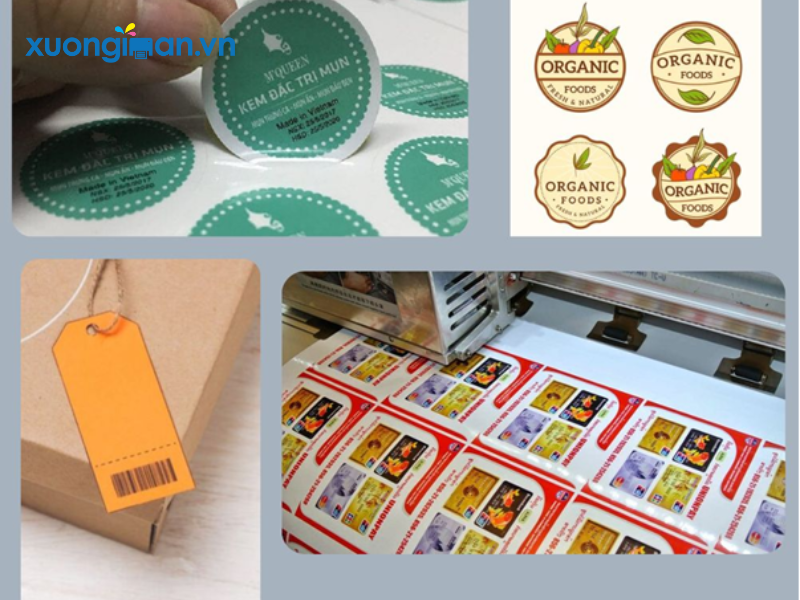 In tem mác đẹp chất lượng cao giúp sản phẩm nổi bật hơn
