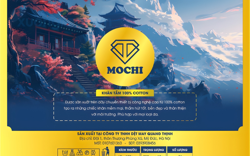 Địa chỉ in tem mác khăn mặt tại Thái Bình theo yêu cầu khách hàng