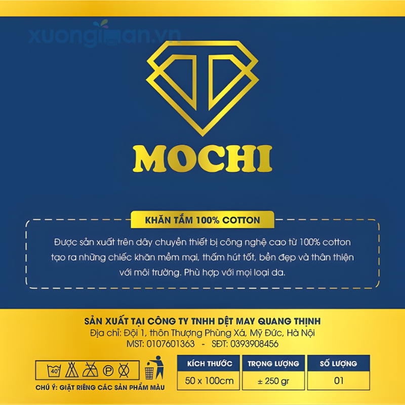 Địa chỉ in tem mác khăn mặt tại Thái Bình theo yêu cầu khách hàng