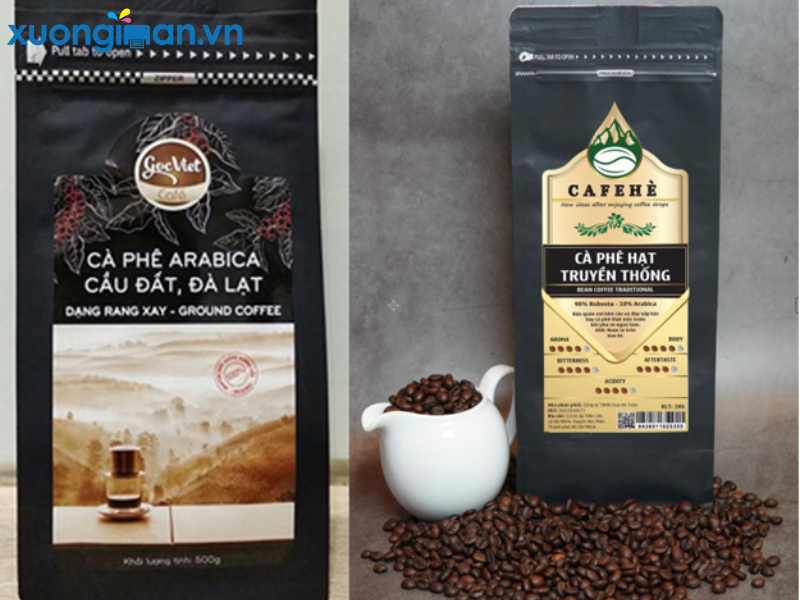 in tem nhãn cà phê