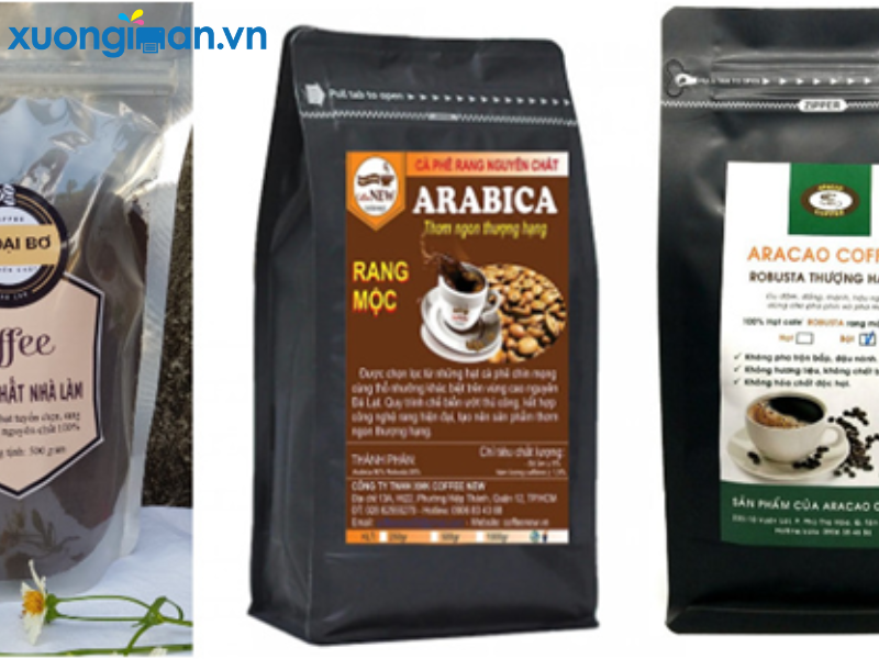 in tem nhãn cà phê