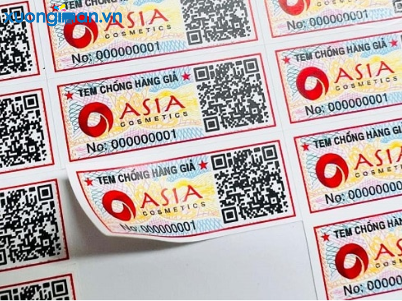 in tem nhãn dạng vỡ