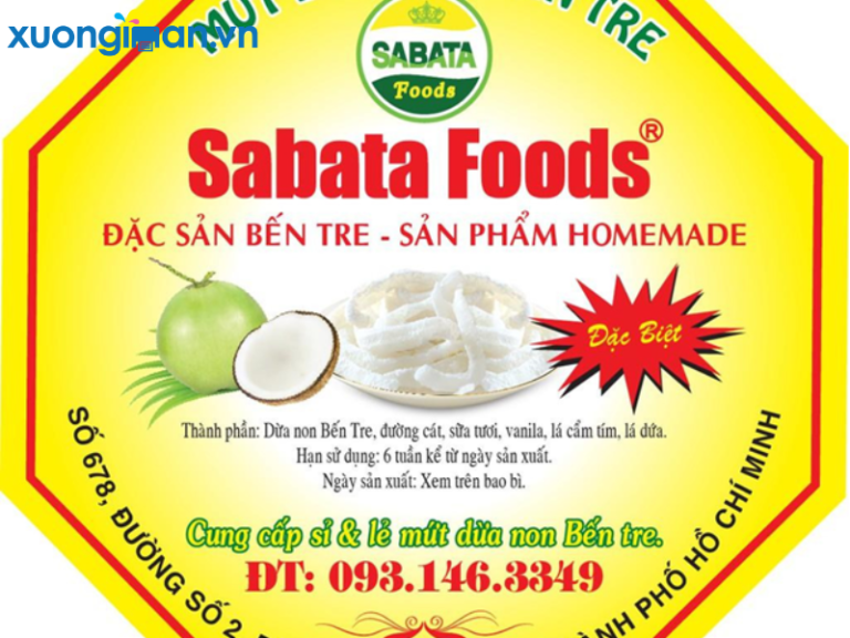 in tem nhãn mứt dừa