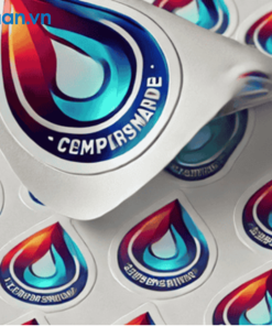 mẫu tem giọt nước