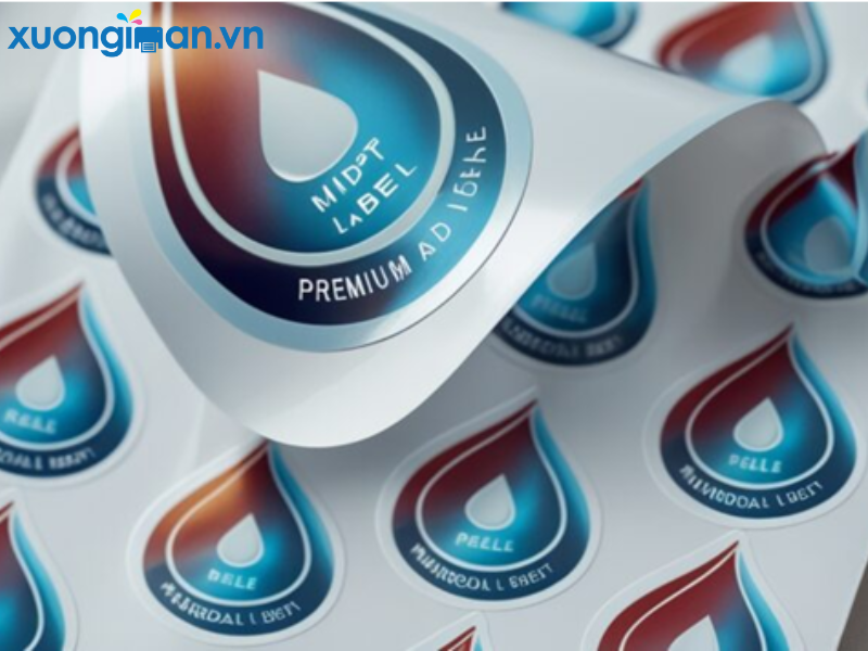 mẫu tem giọt nước