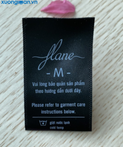 mẫu tem vải gắn vào khăn mặt