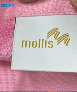 mẫu tem vải gắn vào khăn mặt