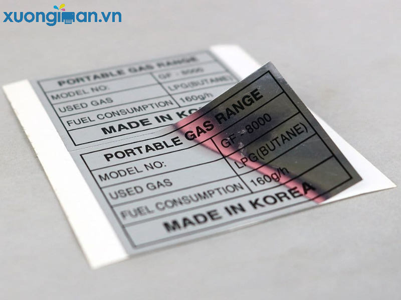 chất liệu in tem mác phổ biến