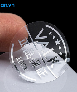 in tem nhãn ăn vặt