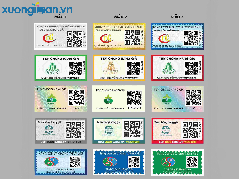 In tem bảo hành tại Hà Nội