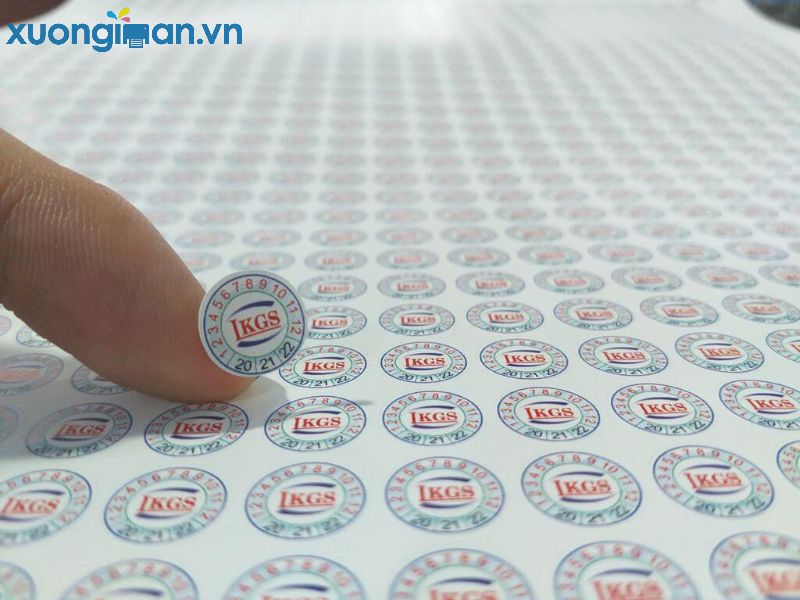 In tem chống hàng giả