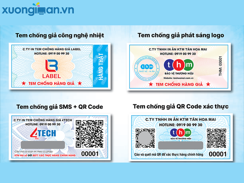 In tem chống hàng giả