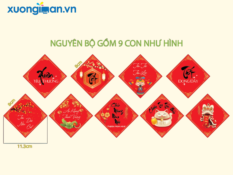 nhận in tem mác dán quà tết lấy ngay