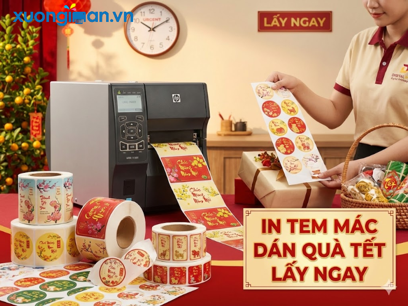 nhận in tem mác dán quà tết lấy ngay